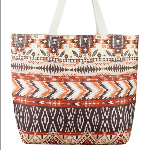 AZTEC PATTERN TOTE BAG, New! 🌵 - Picture 7 of 11